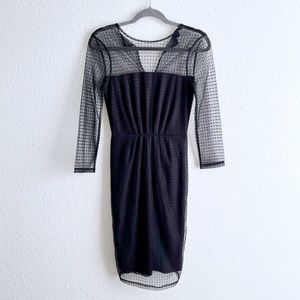 ✨ NWOT French Connection Mona Dot Illusion Sheath Dress